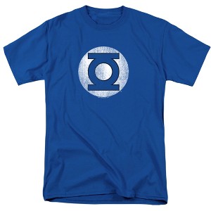 Dc Green Lantern Green Lantern Logo Distressed Adult T-Shirt - 1 of 4