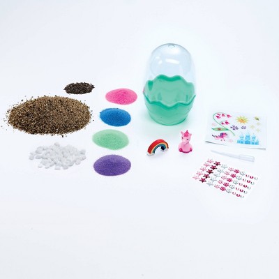 Mini Garden Unicorn Egg-Shaped Terrarium Kit with Chia Seeds