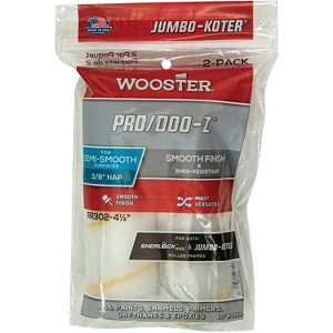 Wooster 4.5" Jumbo-Koter Pro/Doo-Z 3/8" Nap 2-Pack Roller Cover - RR302-4.5 - 1 of 4