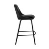 30" Carise Swivel Counter Height Barstool with Faux Leather - Armen Living - 3 of 4