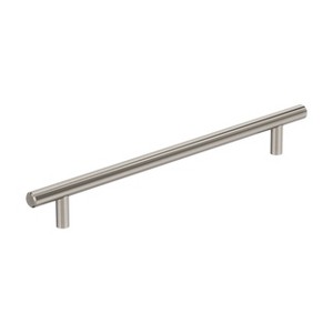 Amerock Bar Pulls 8-13/16 inch (224mm) Center-to-Center Satin Nickel Cabinet Pull - 1 of 4