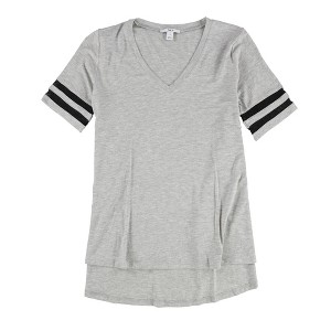 bar III Womens Illusion Varsity Basic T-Shirt - 1 of 2