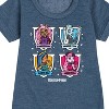Girls' - Mattel - Yearbook Photos Graphic Short Sleeve Fleece Dress - 2 of 4
