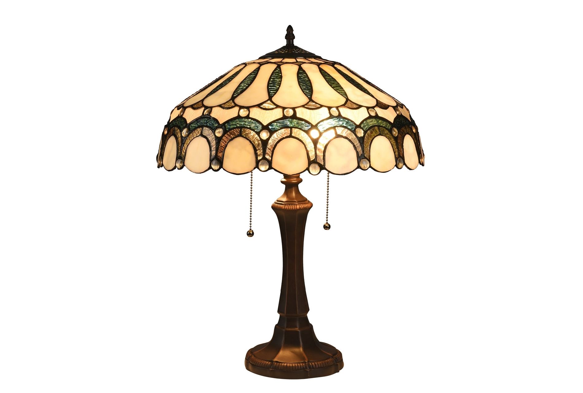 Chloe Lighting Claude Tiffany-style 2 Light Victorian Table Lamp 17" Shade