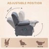 Classic Brown Power Recline and Lift Massage Chair Sofa with Heating - 2 of 4