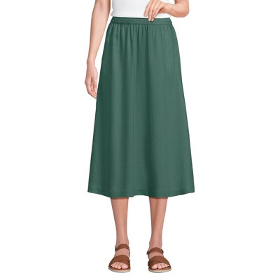 Lands' End Women's TENCEL Fibers Flowy Midi Skirt