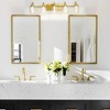 Whizmax Bathroom Light Fixture, 5 Brushed Gold Vanity Lamps, Crystal Glass, Dimmable, Suitable for Bathroom Hallway Kitchen Bedroom Living Room - 2 of 4