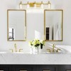 Whizmax Bathroom Light Fixture, Brushed Gold Vanity Lamps, Crystal Glass, Dimmable, Suitable for Bathroom Hallway Kitchen Bedroom Living Room - image 2 of 4