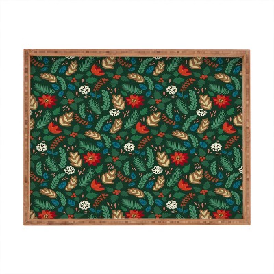 Pimlada Phuapradit Christmas foliage Rectangular Tray -Deny Designs