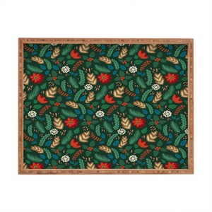 Pimlada Phuapradit Christmas foliage Rectangular Tray -Deny Designs - 1 of 2