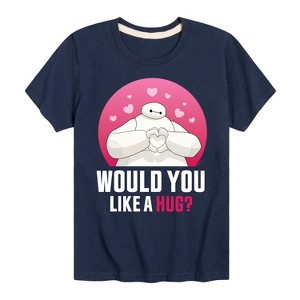 Boys' - Disney - Big Hero 6 Baymax Would You Like A Hug Short Sleeve Graphic T-Shirt - 1 of 4
