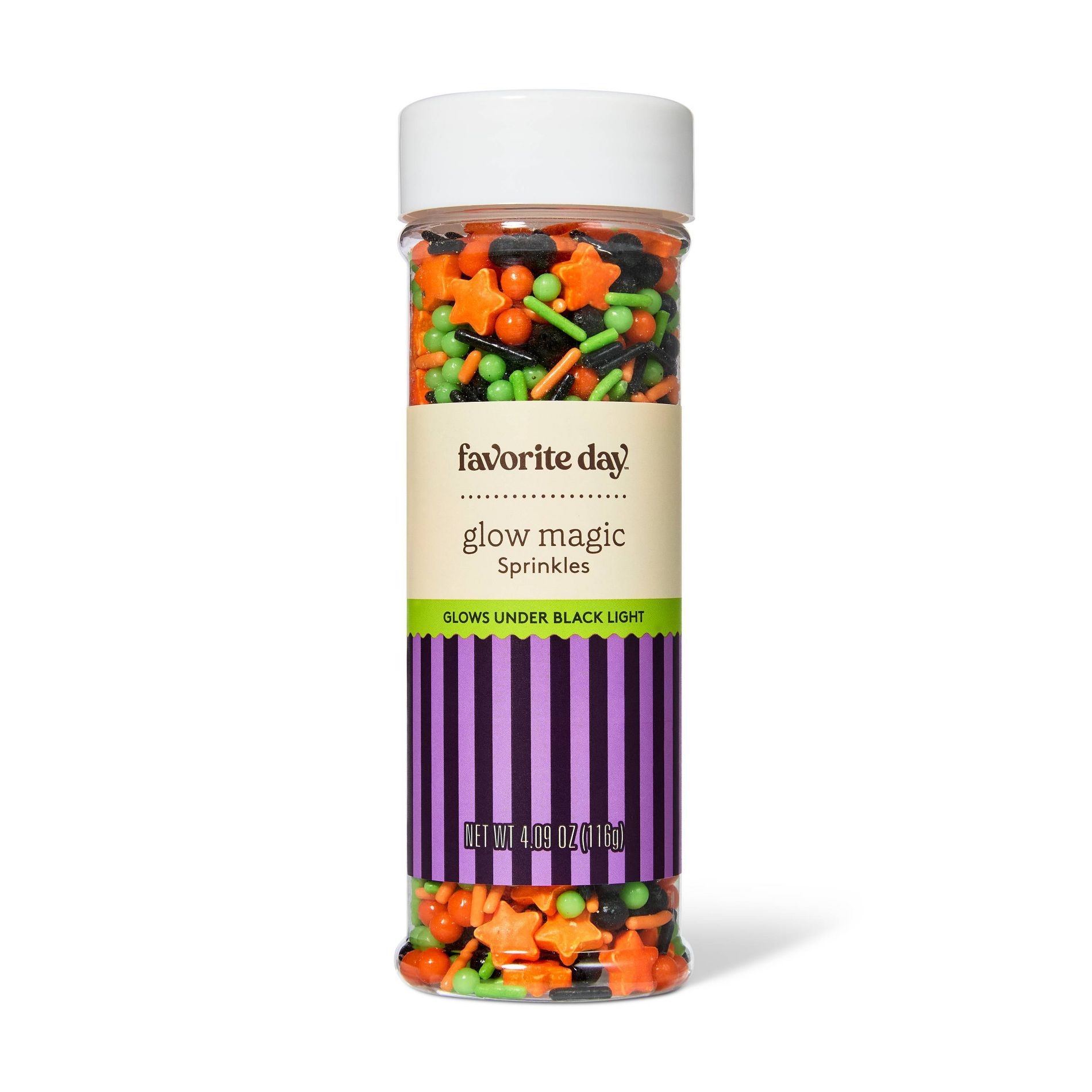 Glow in the Dark Halloween Sprinkles - 3.35oz - Favorite Day™