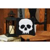 C&F Home Skull Skeleton Hooked Small 8" Accent Pillow Halloween Décor - 2 of 4