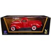 1937 Studebaker Coupe Express Pickup Truck Red 1/18 Diecast Model Car by Road Signature - 3 of 3