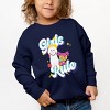 The Juniper Shop Mini Smiley Girls Rule Toddler Sweatshirt - 3 of 4