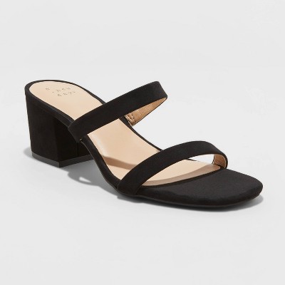 target black sandal heels