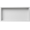 ALFI 24 x 12 White Matte Stainless Steel Horizontal Single Shelf Bath Shower Niche - 2 of 4