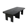 Kumasinova Modern Nesting Coffee Table Set,70.86" Expandable Center Table with Smooth Surface,Space Saving Side Table for Living Room Furniture,Black - 4 of 4