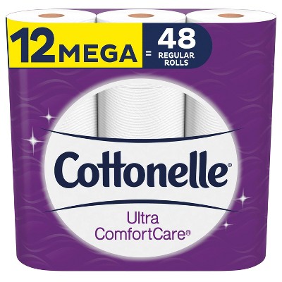 Cottonelle Ultra ComfortCare Toilet Paper - 12 Mega Rolls