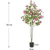 Artificial Bougainvillea Tree, Big Fake Bougainvillea Tree in Pot, Big Artificial Trees with Silk Flowers Indoor Plants for Home Office Garden - 2 of 4