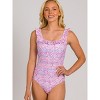 RuffleButts Women's UPF50+ Ruffle One Piece - 3 of 4
