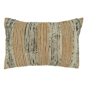 Saro Lifestyle Saro Lifestyle Throw Pillow Cover with Stripe Design - 1 of 3