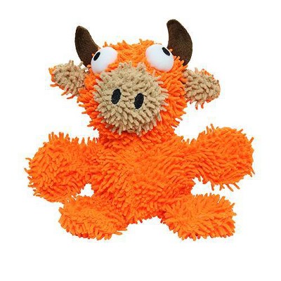 Mighty Microfiber Bull Dog Toy - Orange - M