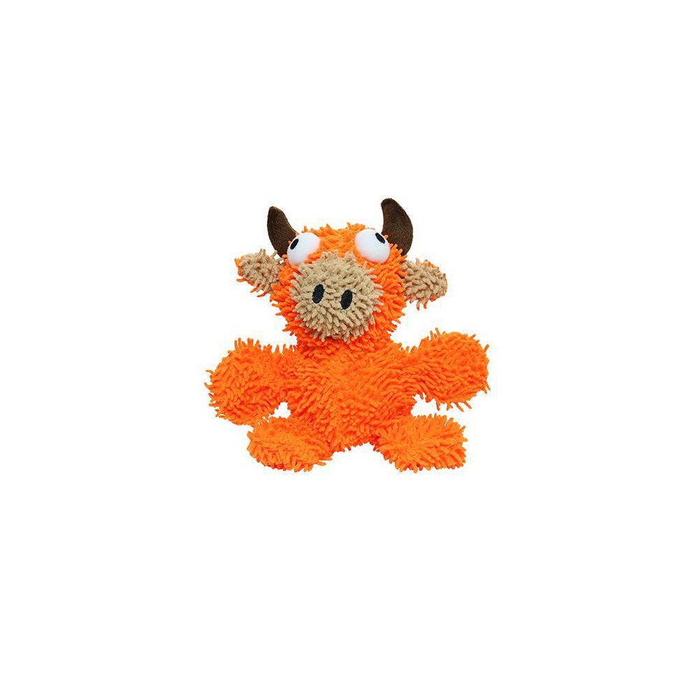 Photos - Dog Toy Mighty Microfiber Bull  - Orange - M