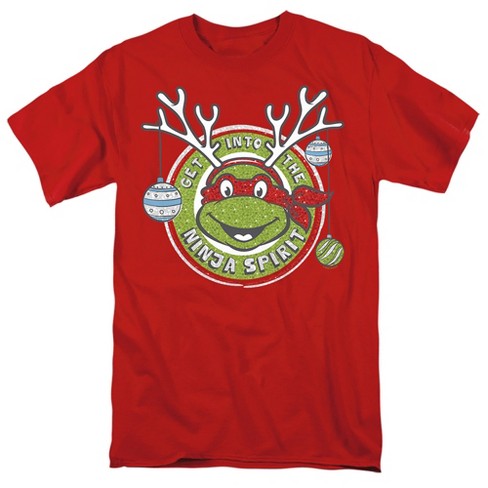 Teenage Mutant Ninja Turtles Christmas Into The Ninja Spirit Adult T-Shirt, Red, X-Large - image 1 of 4