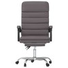 vidaXL Massage Reclining Office Chair Gray Faux Leather - 3 of 4
