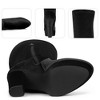 BLISSFUL STEP Platform Thigh High Boot Velvet Over the Knee Boots for Women - 3 of 4
