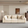 The Misty Moon 105 inch 3 Seater Sofa with Removable Back Cushions and 5 Pillows for Living Room - 2 of 4