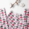 Bacati - Elephant Pink, Fuschia, Gray 100 percent Cotton Universal Baby Crib or Toddler Bed Fitted Sheet - 3 of 4