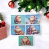 Unique Bargains Christmas Greeting Card Red White Blue 4.5x3.1 Inch 10 Pcs - 2 of 4