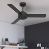 Hunter 44" Presto Ceiling Fan Matte Black Finish - Modern Design with 3 Blades for Indoor Use, Wall Control Included - 2 of 4