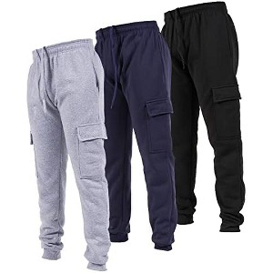 Ultra Performance Mens Fleece Cargo Joggers with Pockets, Athletic Bottoms for Men with Pockets - 1 of 4