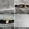 Itopfox Bean Bag Chair Cover Without Filler, Big Round Soft Fluffy PV Velvet Washable Lazy Sofa Bed Cover for Adults, Living Room Bedroom Furniture - 3 of 4