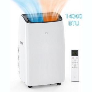 Jojoka 10000 BTU Portable Air Conditioner with Heater, Dual Hose, Quiet Sleep Mode, Dehumidifier & Fan – Remote & Window Kit Included - 1 of 4