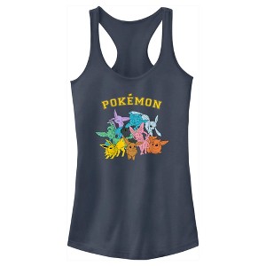 Juniors Womens Pokemon Eeveelutions Racerback Tank Top - 1 of 4