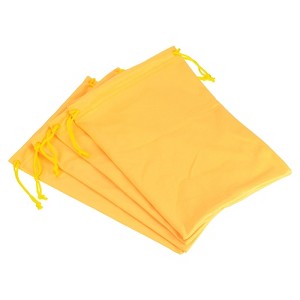 Unique Bargains Microfiber Soft Drawstring Ski Goggle Bags 7.1" x 10.6" 4 Pcs - 1 of 4