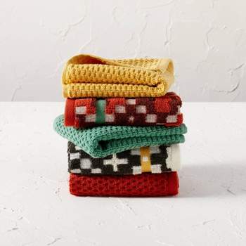 5pk Assorted Washcloth - Opalhouse™ designed with Jungalow™
