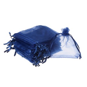 Unique Bargains Drawstring Mini Gift Candy Christmas Party Wedding Organza Bags 50 Pcs - 1 of 4