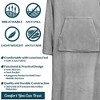 PAVILIA Wearable Blanket with Sleeves and Foot Pockets, Fleece Warm Snuggle Pocket Sleeved Throw for Women Men Adults - 4 of 4