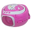 Hello Kitty CD Boombox with AM/FM Stereo Radio and LED Light Show (KT2025) - Pink - image 4 of 4
