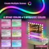 VANITII Vanity Mirror With RGB Strip Lights-18 Dimmable LED Bulbs 32'' x 23'' Wall Mount - 3 of 4