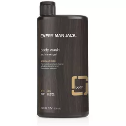 Every Man Jack Men's Hydrating Sandalwood Body Wash for All Skin Types - 16.9 fl oz