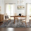 Washable Vintage Area Rug - Non-Slip Backing, Stain-Resistant Oriental Design, Low-Pile Farmhouse Accent Rug for Bedroom, Living Room - 3 of 4