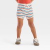 Toddler Girls' 2pc Mattel Barbie Sporty Retro T-Shirt & Striped Shorts Set - Red - 4 of 4