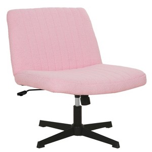 BestMassage Criss Cross Chiar Armless Adjustable Swivel Padded Home Office Desk Chair Wide Seat Computer Task for Home Office - 1 of 4