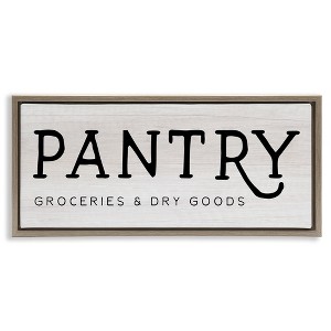 Stupell Industries Rustic Pantry Groceries Sign, 25" x 11" - 1 of 4